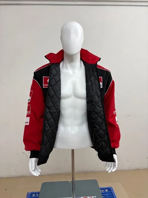 Мужской весенний бомбер в гоночном стиле Marlboro Ferrari Formula f1 в размере L - Фото 5 Мужской весенний бомбер в гоночном стиле Marlboro Ferrari Formula f1 в размере L - изображение 5
