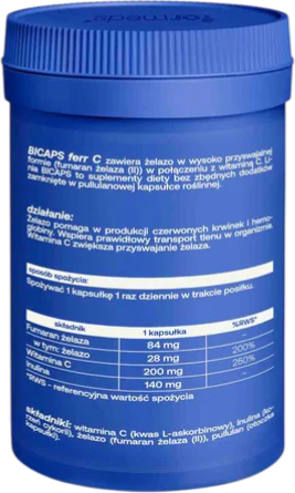 Suplement diety Formeds Bicaps Ferr C 60 kapsułek (5903148622248) - obraz 2