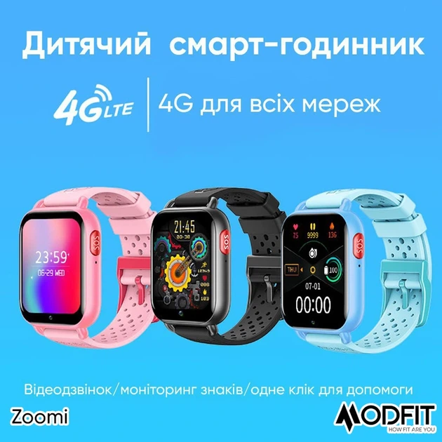 Наручний годинник Modfit Zoomi Blue - Фото 6 Наручний годинник Modfit Zoomi Blue - изображение 6