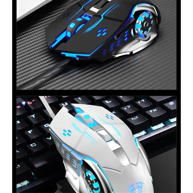 Дротова ігрова миша Mixie S20, USB, оптична, 6 кнопок, чорна з RGB-підсвіткою (777327) - Фото 3 Дротова ігрова миша Mixie S20, USB, оптична, 6 кнопок, чорна з RGB-підсвіткою (777327) - изображение 3