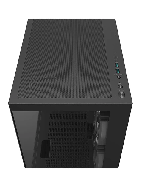 Корпус Deepcool CG380 3F чорний Без БЖ ITX/Micro-ATX/Micro-ATX(Rear Connector); 2x3.5",2+3х2.5" (CG380 3F) - зображення 4