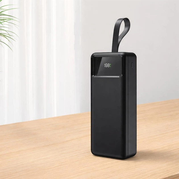 Повербанк 30000 mah потужний павербанк для роутера powerbank з ліхтариком і швидкою зарядкою 22.5w до вай фай роутеру умб для телефону смартфона - Фото 4 Повербанк 30000 mah потужний павербанк для роутера powerbank з ліхтариком і швидкою зарядкою 22.5w до вай фай роутеру умб для телефону смартфона - зображення 4