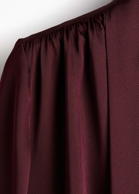 Блуза H&M 11126 Бордовий S (963) - зображення 4