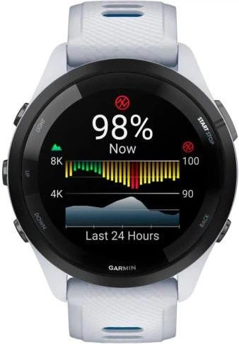 Смарт-годинник Garmin Forerunner 265 Black Bezel w. Whitestone Case and Whitestone/Tidal Blue S. Band (010-02810-01/11/51) - Фото 6 Смарт-годинник Garmin Forerunner 265 Black Bezel w. Whitestone Case and Whitestone/Tidal Blue S. Band (010-02810-01/11/51) - изображение 6