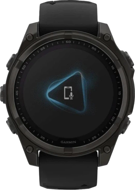 Спортивний годинник Garmin Fenix 8 47mm Solar Sapphire Carbon Gray DLC Titanium w. Black/Pebble Gray S. Band (010-02906-10/11) - Фото 6 Спортивний годинник Garmin Fenix 8 47mm Solar Sapphire Carbon Gray DLC Titanium w. Black/Pebble Gray S. Band (010-02906-10/11) - изображение 6