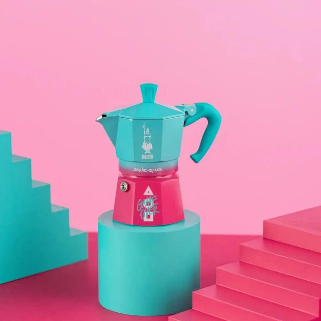 Гейзерна кавоварка Bialetti Moka Express Squid Game 130 мл - зображення 4