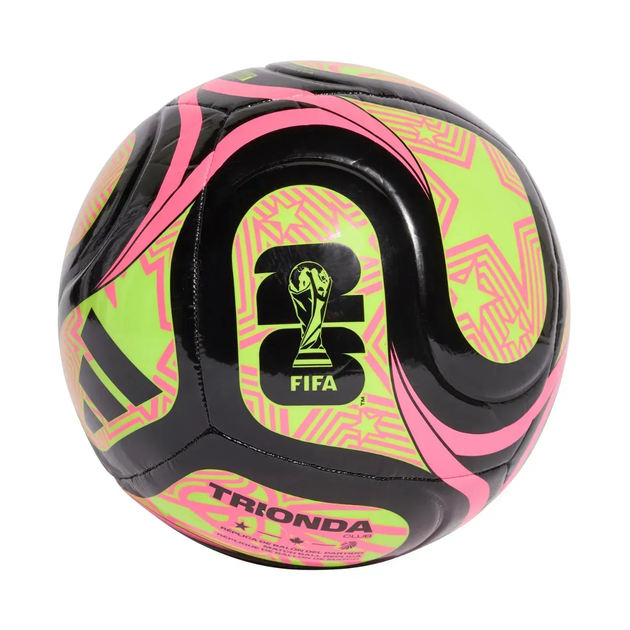Футбольний м'яч Adidas FIFA World Cup 26 Trionda Club розмір 3, чорно-рожевий - изображение 2