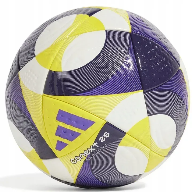 Футбольний м'яч Adidas Conext 25 PRO OMB розмір 5, фіолетово-жовтий - изображение 6