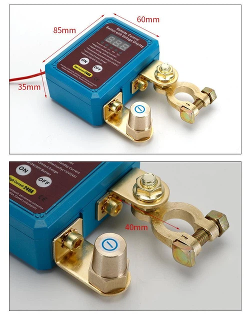 Дистанційний вимикач маси 12V/24V 240A з пультом ДУ (2 пульти), роз'єднувач акумулятора з LED індикацією ( RCS+VD ) - зображення 3