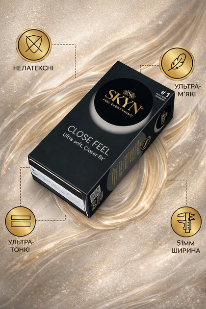 Презервативы SKYN безлатексные Close Feel 10 шт с плотной посадкой полиизопреновые с гладкой поверхностью non-latex condoms для максимально естественных ощущений и комфорта во время интимной близости гипоаллергенные skyns - Фото 2 Презервативы SKYN безлатексные Close Feel 10 шт с плотной посадкой полиизопреновые с гладкой поверхностью non-latex condoms для максимально естественных ощущений и комфорта во время интимной близости гипоаллергенные skyns - изображение 2