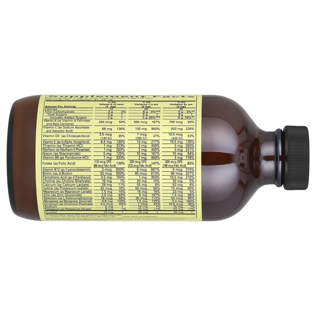 Рідкі мультивітаміни для дітей ChildLife Essentials (Multi Vitamin and Mineral) 237 мл із смаком апельсин-манго (CDL-10300) - изображение 2