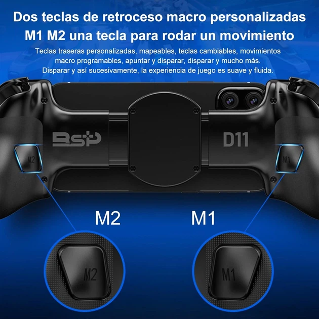 Геймпад BSP D11 раздвижной для смартфона планшета и Nintendo Switch с датчиками Холла и кнопками M1 M2 Белый - изображение 5