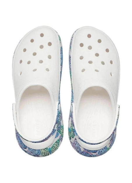 Жіночі Crocs Classic Crush Butterfly W8 38р. (24,6 см) Білі - зображення 5