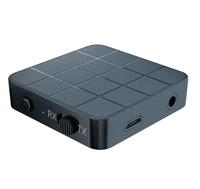 Bluetooth приймач передавач звуку акумуляторний Bluetooth 5.0 200мАч зі світловою індикацією 4.4х4.25х1.15 см (483097-Prob) Чорний - Фото 1 Bluetooth приймач передавач звуку акумуляторний Bluetooth 5.0 200мАч зі світловою індикацією 4.4х4.25х1.15 см (483097-Prob) Чорний - зображення 1