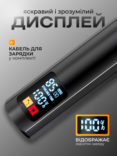 Триммер для бороды усов волос тела бритья на аккумуляторе для лица со сменными насадками аккумуляторный - изображение 5