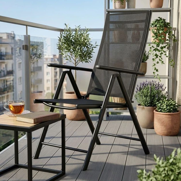 Садове крісло ModernHome by Multistore WR1652-1-1 Чорное - зображення 6