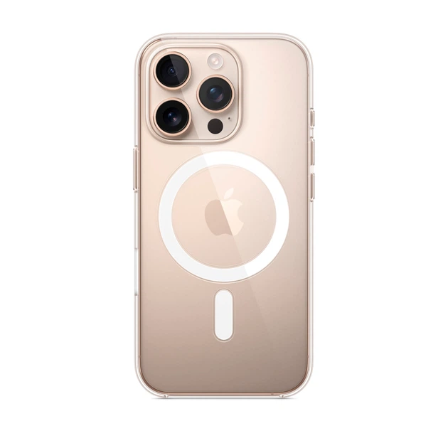 Прозрачный чехол для iPhone 16 Pro Max TPU Clear Case с MagSafe - изображение 2