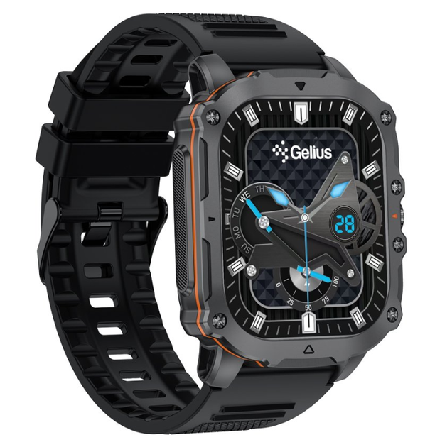 Смарт годинник Gelius Tactical Heavy (GP-SW016) Black Chrome - зображення 6