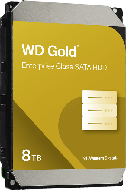 Жорсткий диск WD 8TB 3.5" 7200 256MB SATA Gold - Фото 3 Жорсткий диск WD 8TB 3.5" 7200 256MB SATA Gold - изображение 3