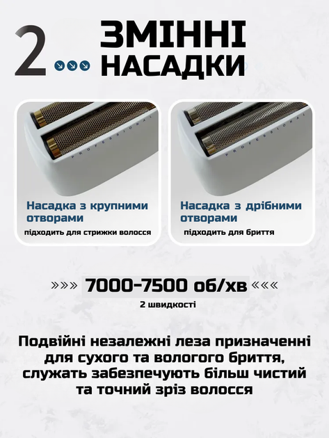 Электробритва шейвер для бритья головы и лица VGR бритва с триммером аккумуляторная сетевая для идеальной гладкости мужская голубая - изображение 10