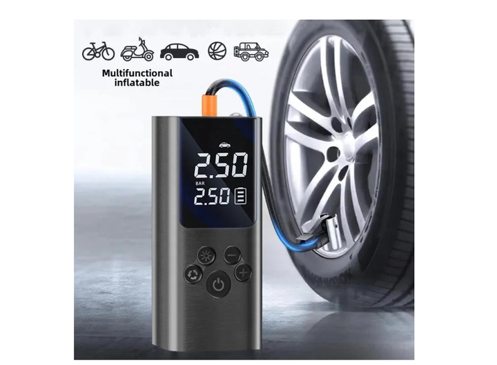 Компрессор автомобильный от прикуривателя A6 Air Pump 9038, черный - Фото 4 Компрессор автомобильный от прикуривателя A6 Air Pump 9038, черный - изображение 4