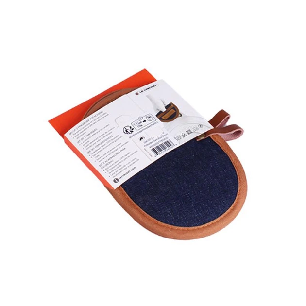 Rękawice kuchenne Le Creuset bawełniane szare 2 szt (630870261043) - obraz 2