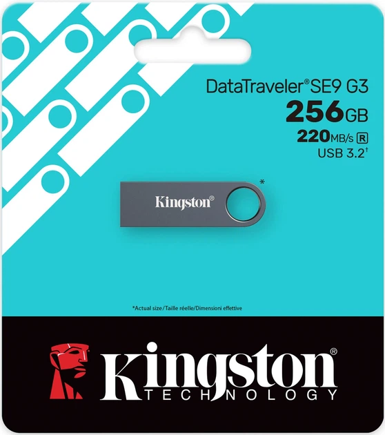 Флеш пам'ять USB Kingston SE9 G3 256GB USB3.2 Dark Nickel (KE-U2X256-1AC) - зображення 3