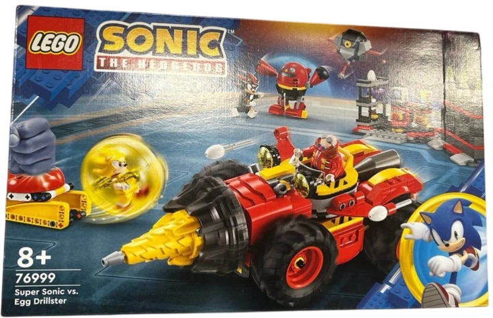 Zestaw klocków LEGO Sonic the Hedgehog Super Sonic kontra Egg Drillster 590 elementów (76999) (955555916578956) - Outlet - obraz 4