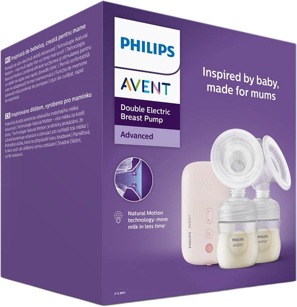 Електричний молоковідсмоктувач Philips Avent Duo NaturalMotion 2x125 мл (8720689021852) - зображення 3
