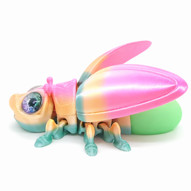 Игрушка антистресс 3D-печатная светящийся светлячок 9.5 см декоративная фигурка - Фото 2 Игрушка антистресс 3D-печатная светящийся светлячок 9.5 см декоративная фигурка - изображение 2