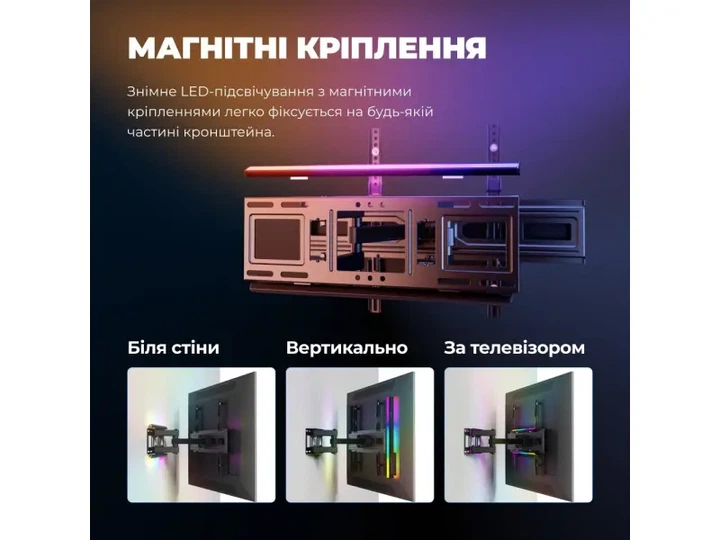 Настінне кріплення Kivi AlumiGlow TV Mount - Фото 14 Настінне кріплення Kivi AlumiGlow TV Mount - зображення 14