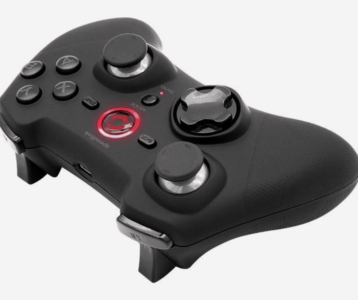 SpeedLink RAIT Безпровідний геймпад для PC, PS3, Nintendo Switch – 18 кнопок, вібрація, Rapid Fire - Фото 3 SpeedLink RAIT Безпровідний геймпад для PC, PS3, Nintendo Switch – 18 кнопок, вібрація, Rapid Fire - зображення 3
