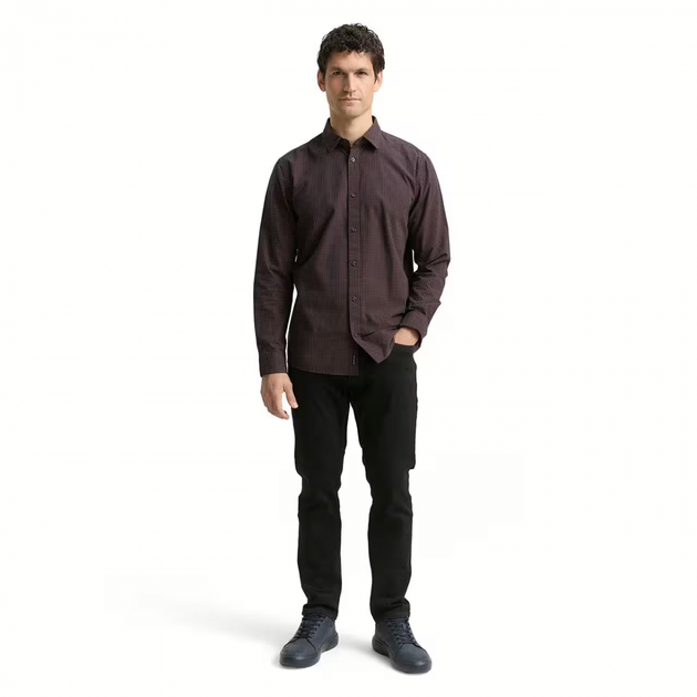 Рубашка Tom Tailor ДР Men's Shirt XXL Темно-коричневий 1048439-38956 - зображення 4