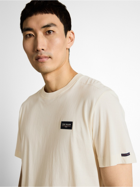 Футболка Tom Tailor t-shirt S Кремовий 1050187-10348 - изображение 3