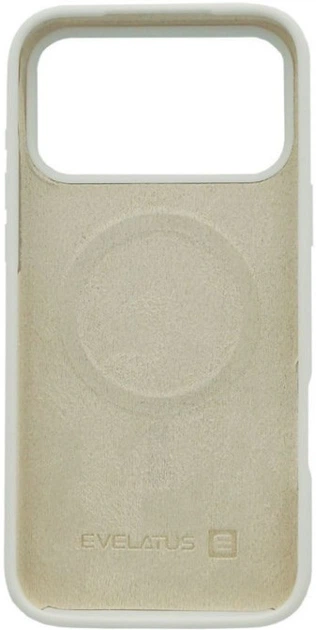 Etui Evelatus Premium Magsafe Soft Touch Silicone do Apple iPhone 17 Pro Max Białe (EVEAPP17PMPMSCS) - obraz 2