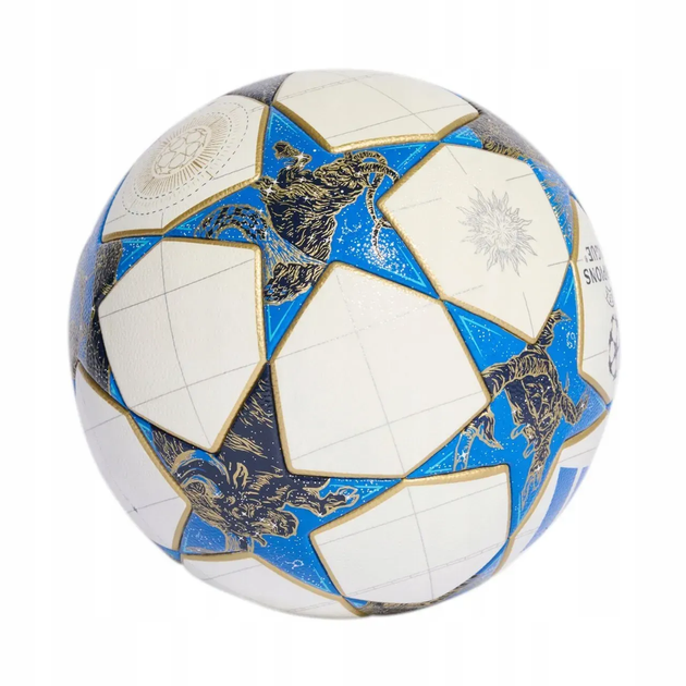 Футбольний м'яч Adidas UCL J290 25/26 League Stage розмір 4, біло-блакитний - изображение 4