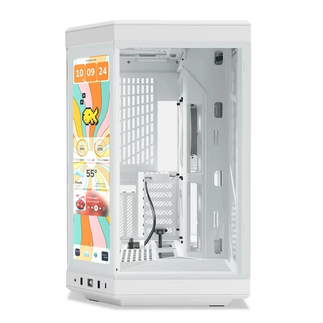 Корпус Hyte Y70 Touch Infinite Snow White Mid-Tower E-ATX with PCIE 4.0 cable (CS-HYTE-Y70TTI-WW) - изображение 3