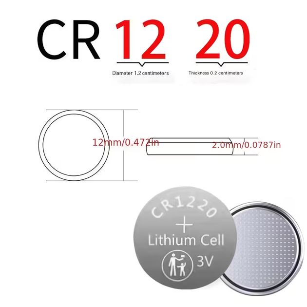 Набір літієвих батарейок CR1220 3V (5 шт.): для годинників, брелоків авто, дитячих іграшок та LED-декору - Фото 2 Набір літієвих батарейок CR1220 3V (5 шт.): для годинників, брелоків авто, дитячих іграшок та LED-декору - зображення 2