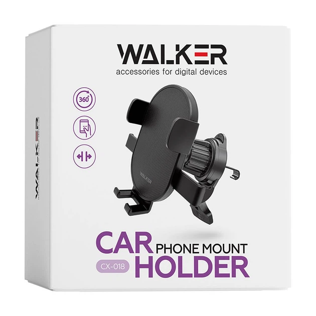Автодержатель WALKER CX-018 black (4074) - Фото 7 Автодержатель WALKER CX-018 black (4074) - изображение 7