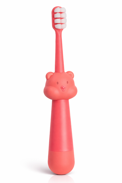 Дитяча зубна щітка 1–4 роки для перших зубів Ci Kids Little Bear (4580532546116_рожева) - Фото 1 Дитяча зубна щітка 1–4 роки для перших зубів Ci Kids Little Bear (4580532546116_рожева) - зображення 1