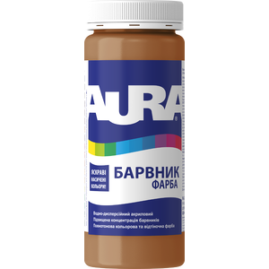 Aura барвник-фарба К538 0,5л Коричневий (Укр) - Фото 1 Aura барвник-фарба К538 0,5л Коричневий (Укр) - изображение 1