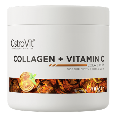 Коллаген + Витамин С OstroVit Collagen + Vitamin C 200 г кола с ромом - Фото 3 Коллаген + Витамин С OstroVit Collagen + Vitamin C 200 г кола с ромом - изображение 3