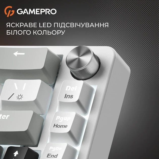 Клавіатура дротова GamePro Genesis Silverlight MK116 USB Grey - зображення 8