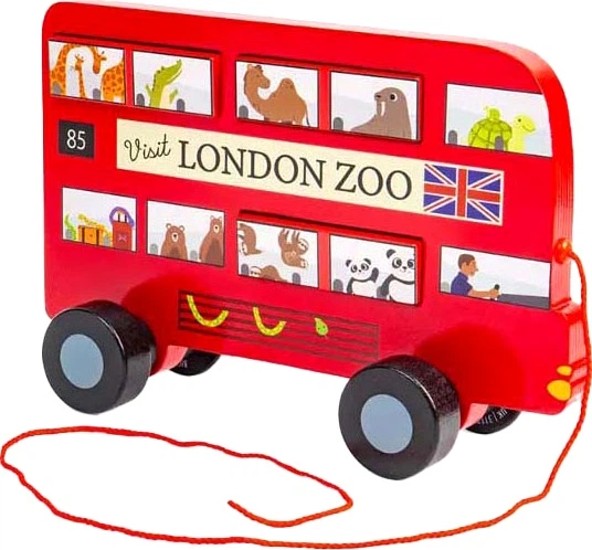 Іграшка-каталка Bigjigs Toys лондонський автобус 3000044 (691621850374) - Фото 1 Іграшка-каталка Bigjigs Toys лондонський автобус 3000044 (691621850374) - зображення 1