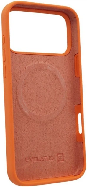Etui Evelatus Premium Magsafe Soft Touch Silicone do Apple iPhone 17 Pro Max Papaya (EVEAPP17PMPMSCP) - obraz 3