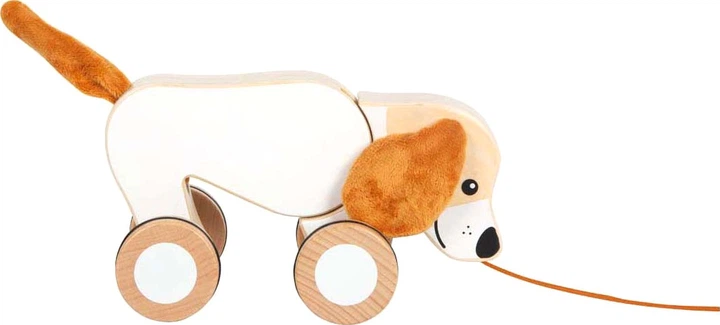 Іграшка-каталка Small Foot Собака з шарудячими вухами 5420090 (4020972125620) - зображення 4