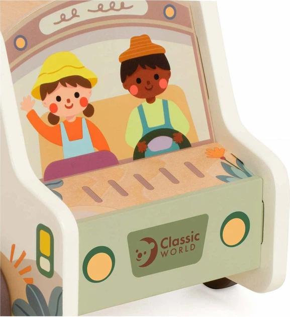 Сортер Classic World Автомобіль сафарі 9 елементів 6020465 (6927049022579) - зображення 5