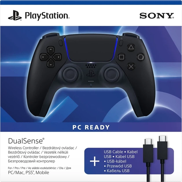 Геймпад Sony PlayStation 5 Dualsense Midnight Black + USB-C Cable (1000051651) - Фото 3 Геймпад Sony PlayStation 5 Dualsense Midnight Black + USB-C Cable (1000051651) - изображение 3
