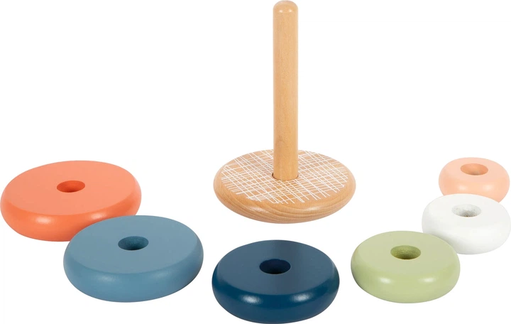 Zabawka Small Foot drewniana kolorowa wieża Arctic 7 elementów 5410845 (4020972124449) - obraz 2