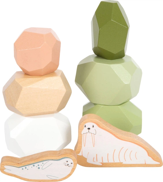 Zabawka Small Foot drewniane kamienie równowagi Arctic 15 elementów 5410849 (4020972124401) - obraz 2
